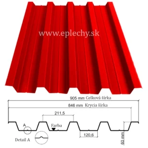 Trapézový plech Wetterbest W60 0.5 DripStop